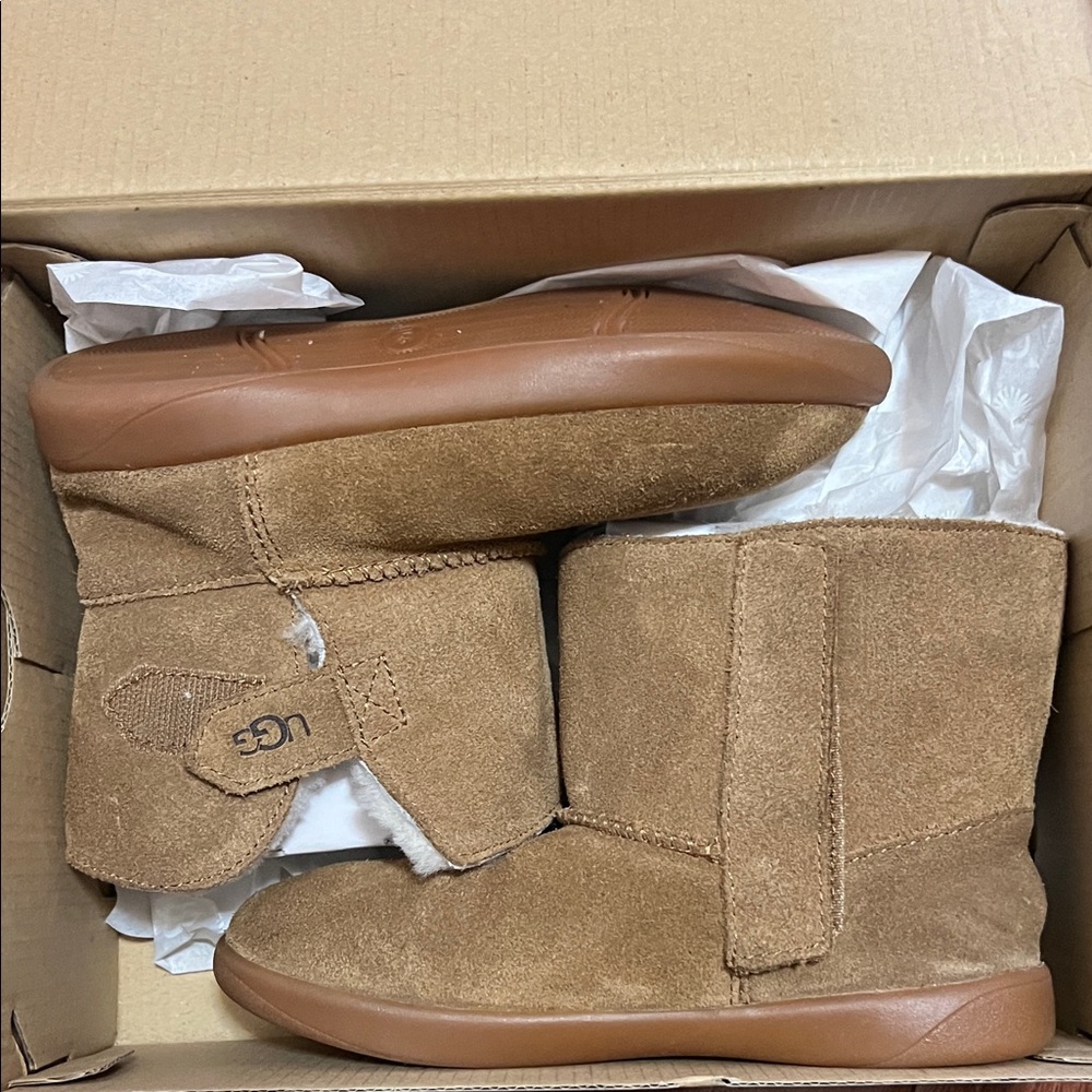 UGG Kids Tan Suede Boots